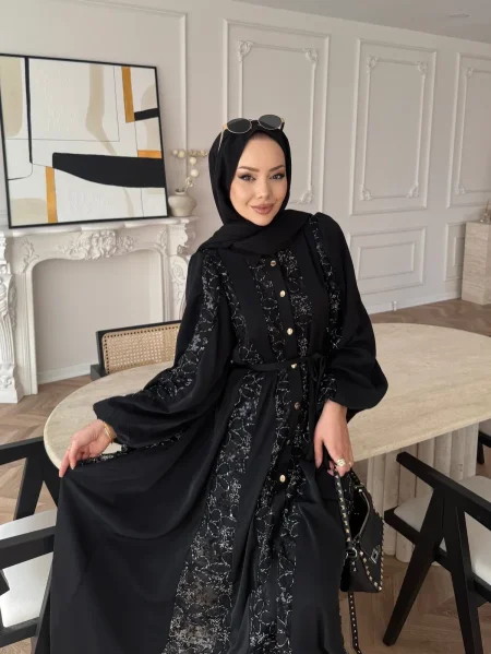 عباي صيفية دانتيل مورد